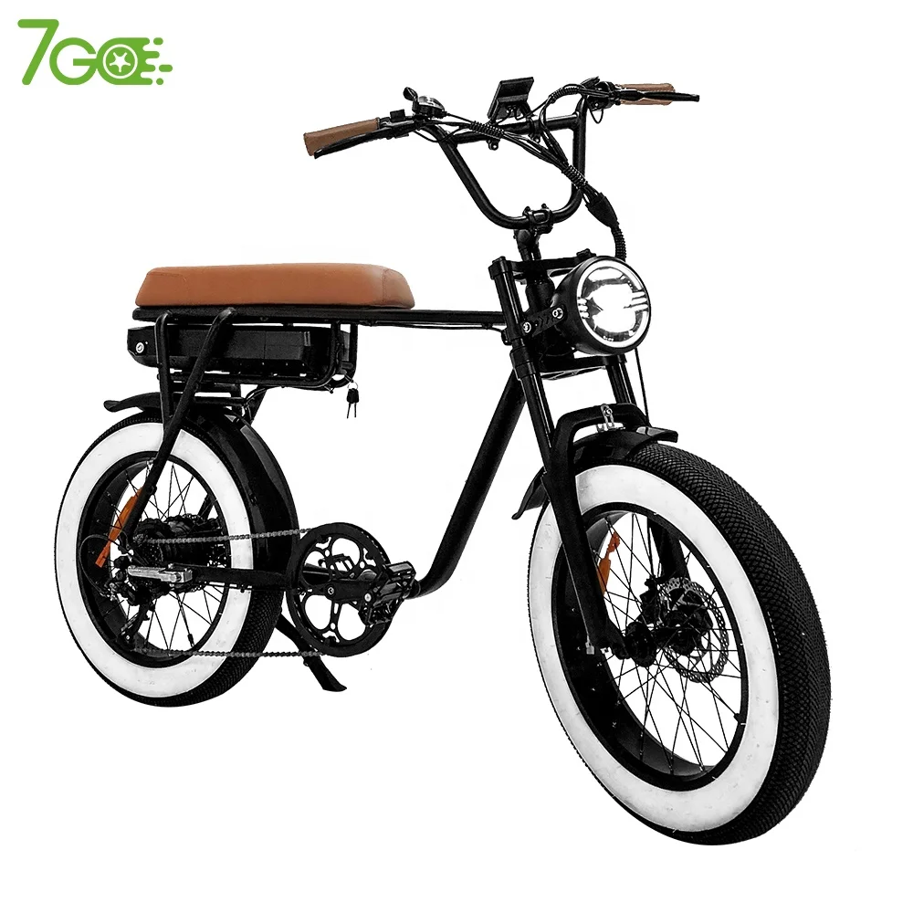 China 48v 500 750W Cheap Price Retro Vintage Adult Fat Tire Mountain Assist Ebike Cycle E-Bike Electric Bicycle For Sale
