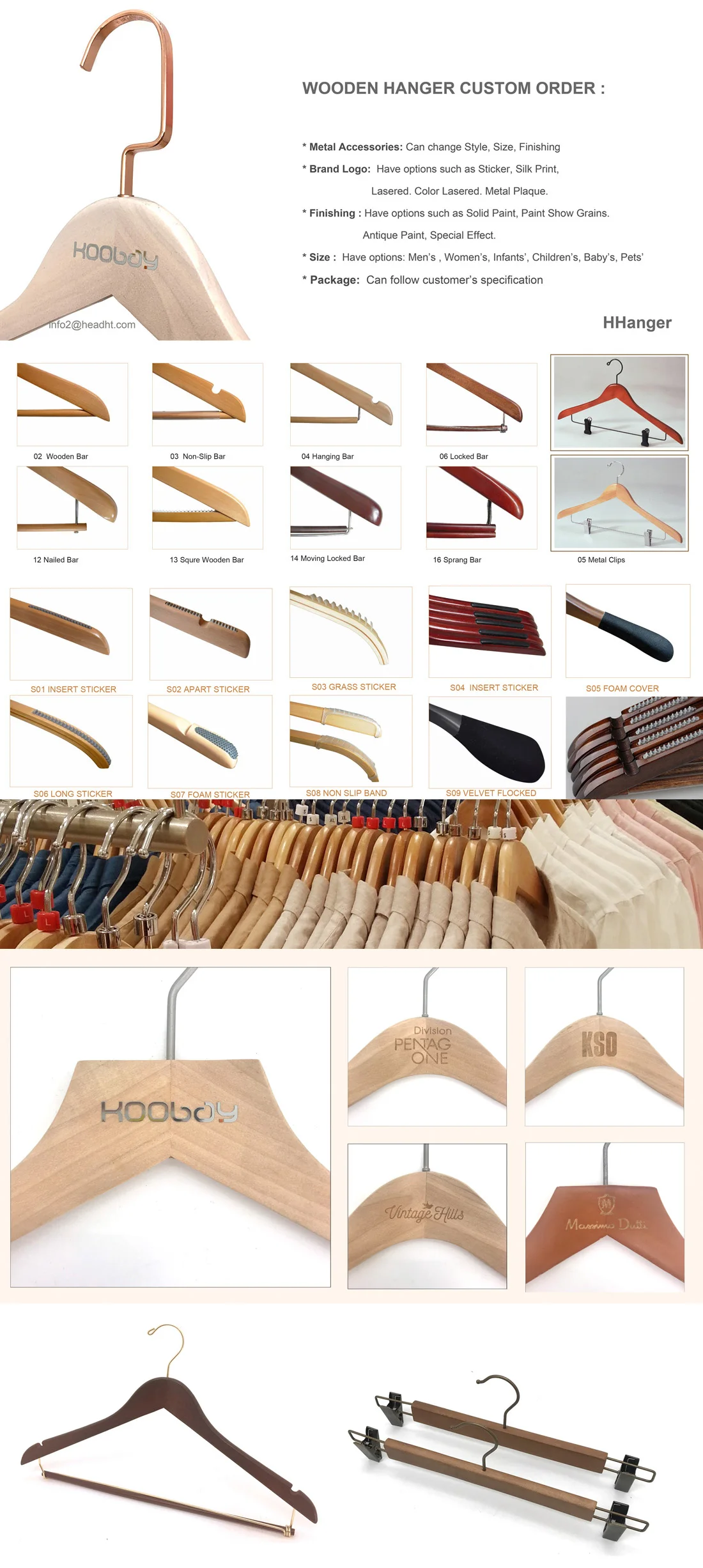Hhanger 2020 Trending Wooden Hotel Hanger Antitheft Hook Hospitality