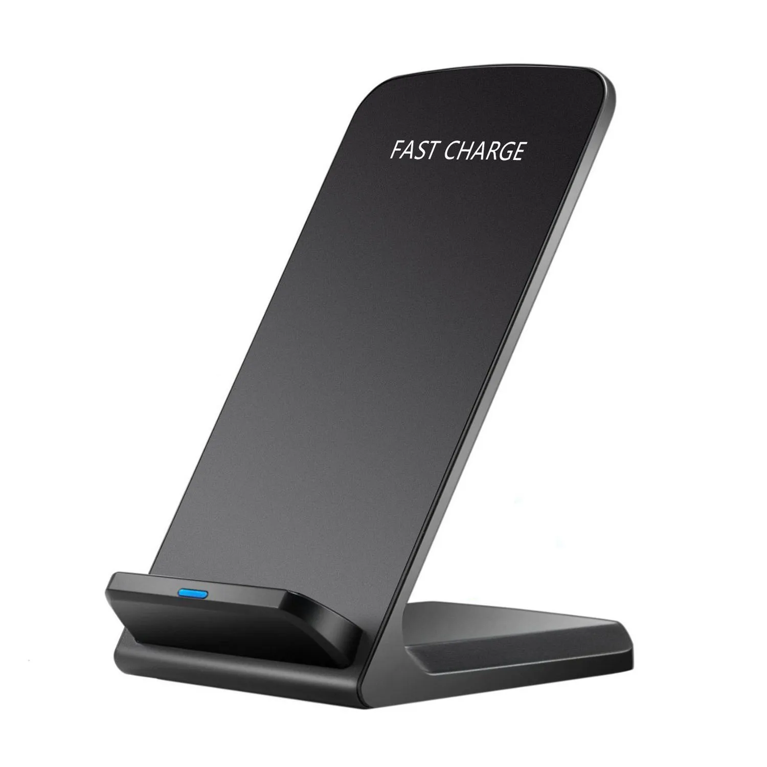 

Desktop Dual Coil Fast Qi 10W Charge Cell Phone Universal Portable 2 In 1 Wireless Charger Stand For Samsung For Iphone, Black,white