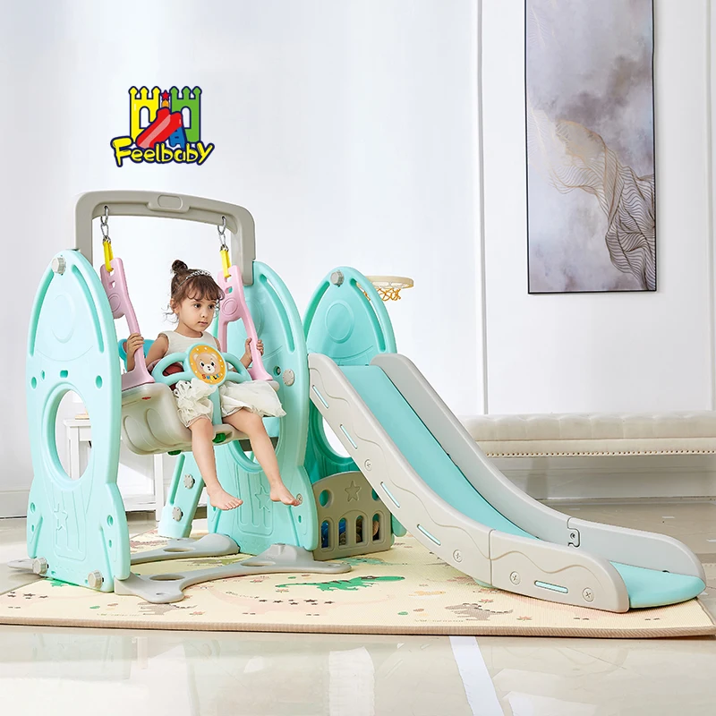

Feelbaby S-21 big rocket slide, Pink, turquoise
