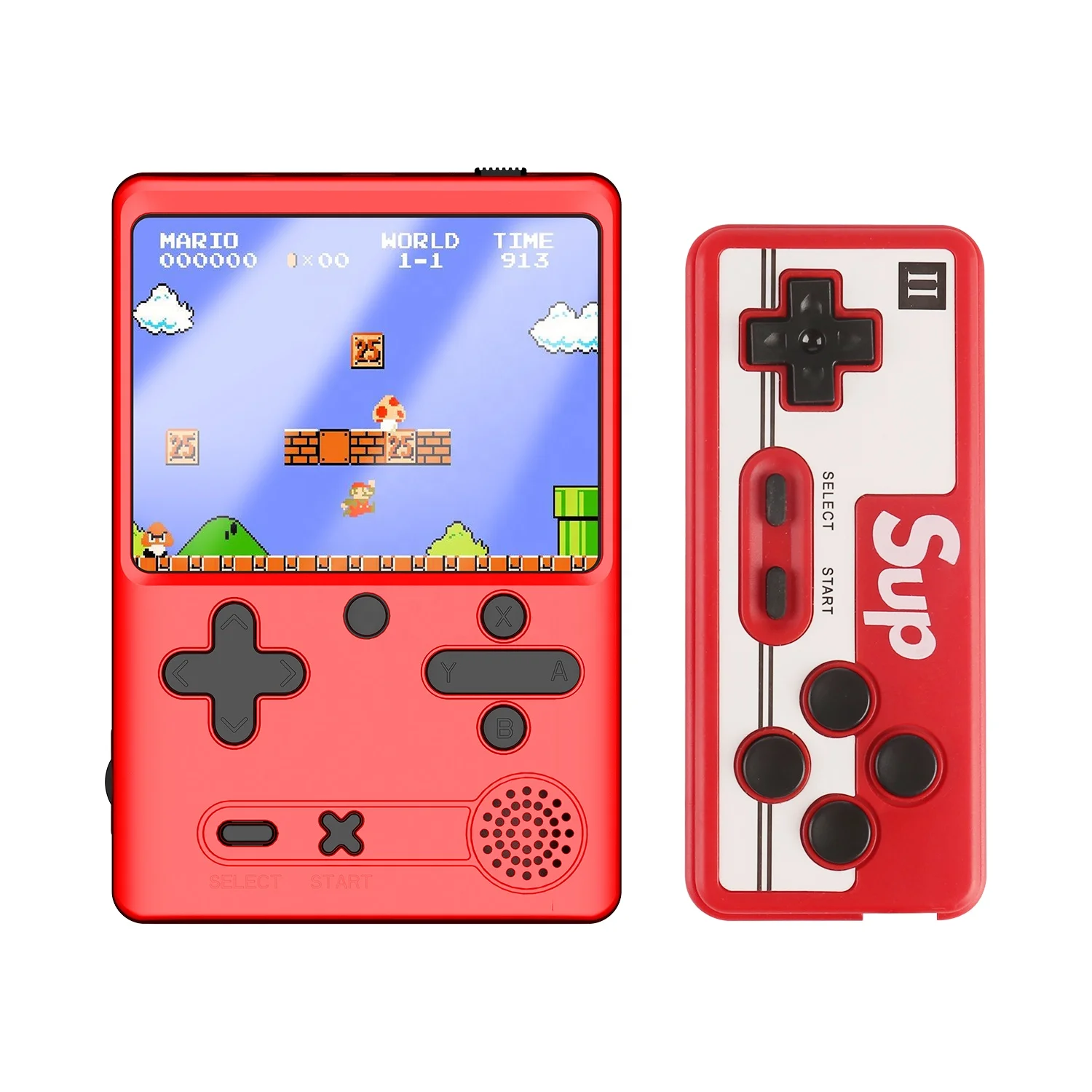 

2021 M6 Classic video nostalgic TV single double players handheld FC 500 in 1 SUP m6 retro game console