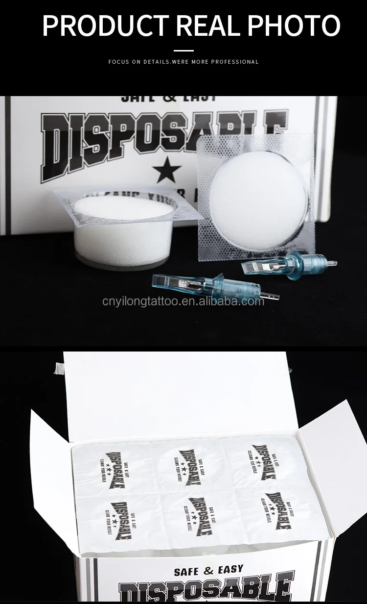 18pcs Disposable Dip Foam Rinse Dip Caps Cups Tattoo Clean Supplies Cleaning Tattoo Cup Caps for Tattoo Needles