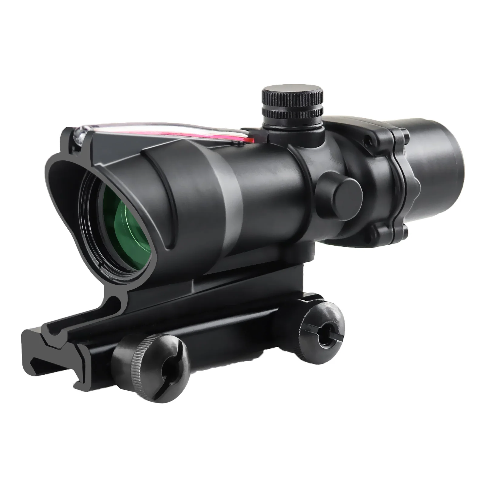 

4X32 ACOG Real Fiber Optics Red Green Dot Illuminated Reticle Tactical Optical Scope Hunting Optic Sight
