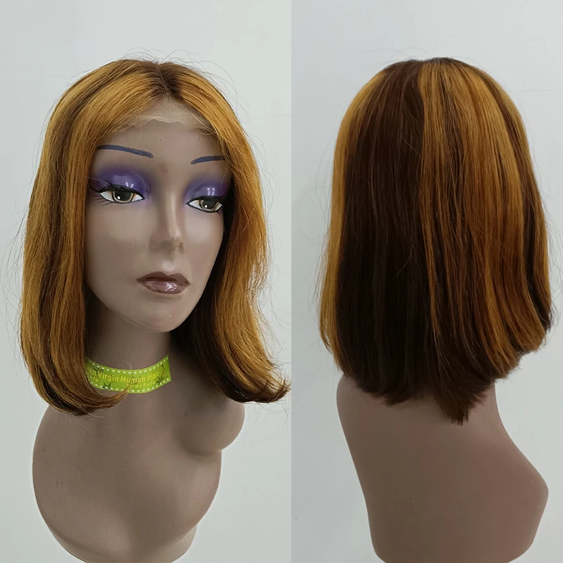 

Letsfly Free Shipping Machine Made 4x4 T Part Lace bob wigs human hair Bundles Straight 12Inch Bulk Wholesale Buy 3PCS