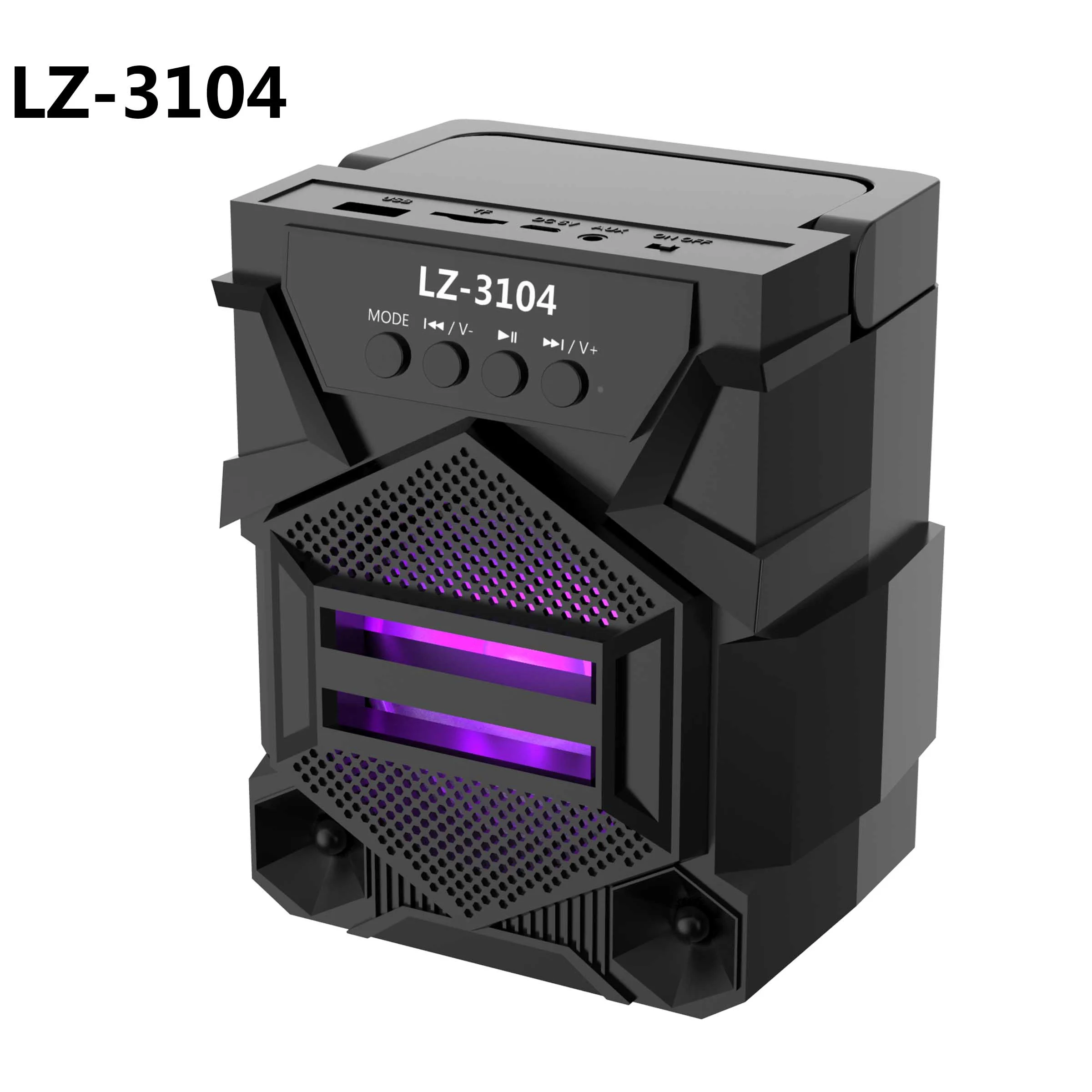 

LZ-3104 3 Inches Rechargeable Woofer Bt Radio Trolley Speaker With Usb