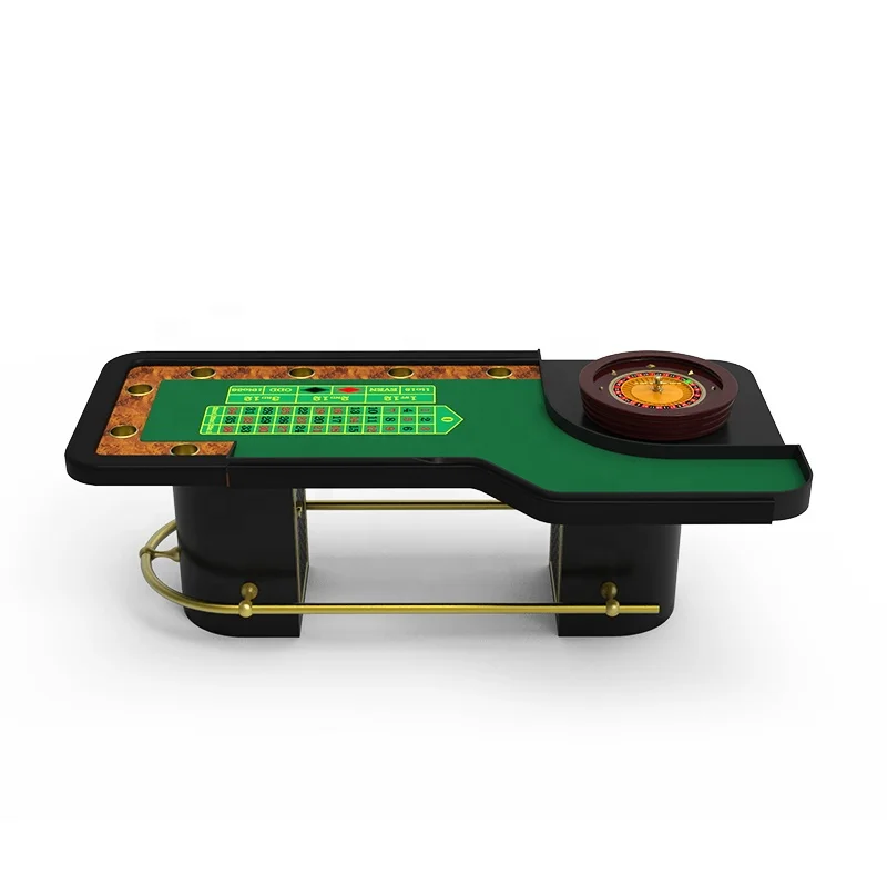 

YH 96inch Made in China Entertainment With Golden Foot Pedal Casino Professional Roulette Wheel Table