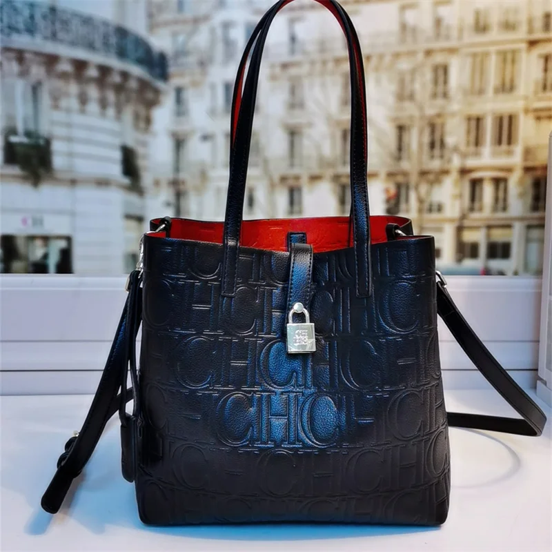 

2021 New Fashion Versatile One Shoulder Women's Bag Trend Letter Printed Women's Handbag Famous Designer Ch Brand Bags