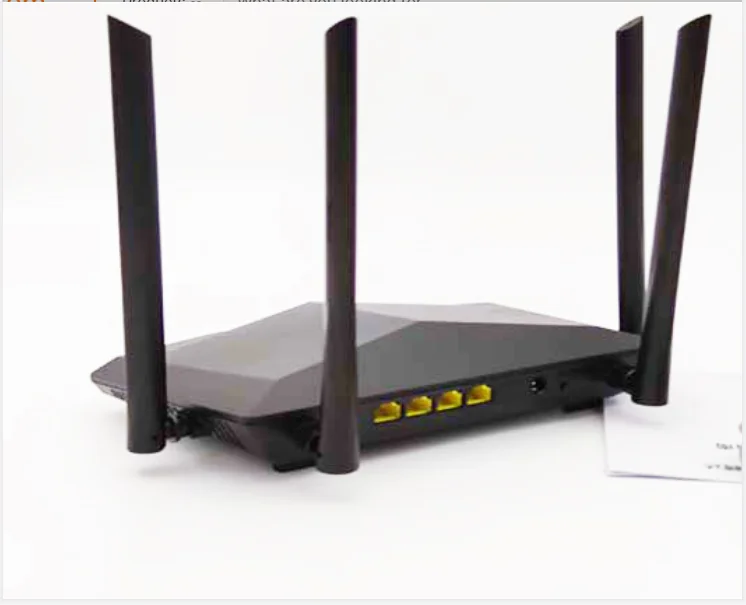 

Used Tenda Router AC6 1200Mbps Home wireless routers 4*5dBi External Antenna English Tenda wifi router, Black