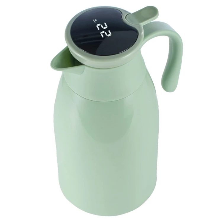 

Large Capacity 1L Smart Vacuum Flask Temperature Display Insulated Water Bottle, Green
