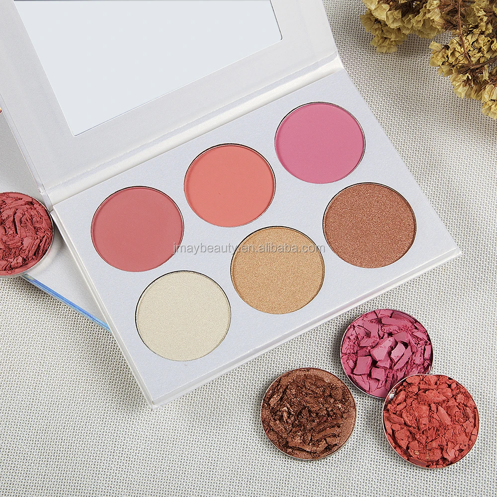 

Cruelty Free Organic Face Makeup Blush Powder Bronzer Professional Palette Blush Contour Shadow for Cheek Makeup
