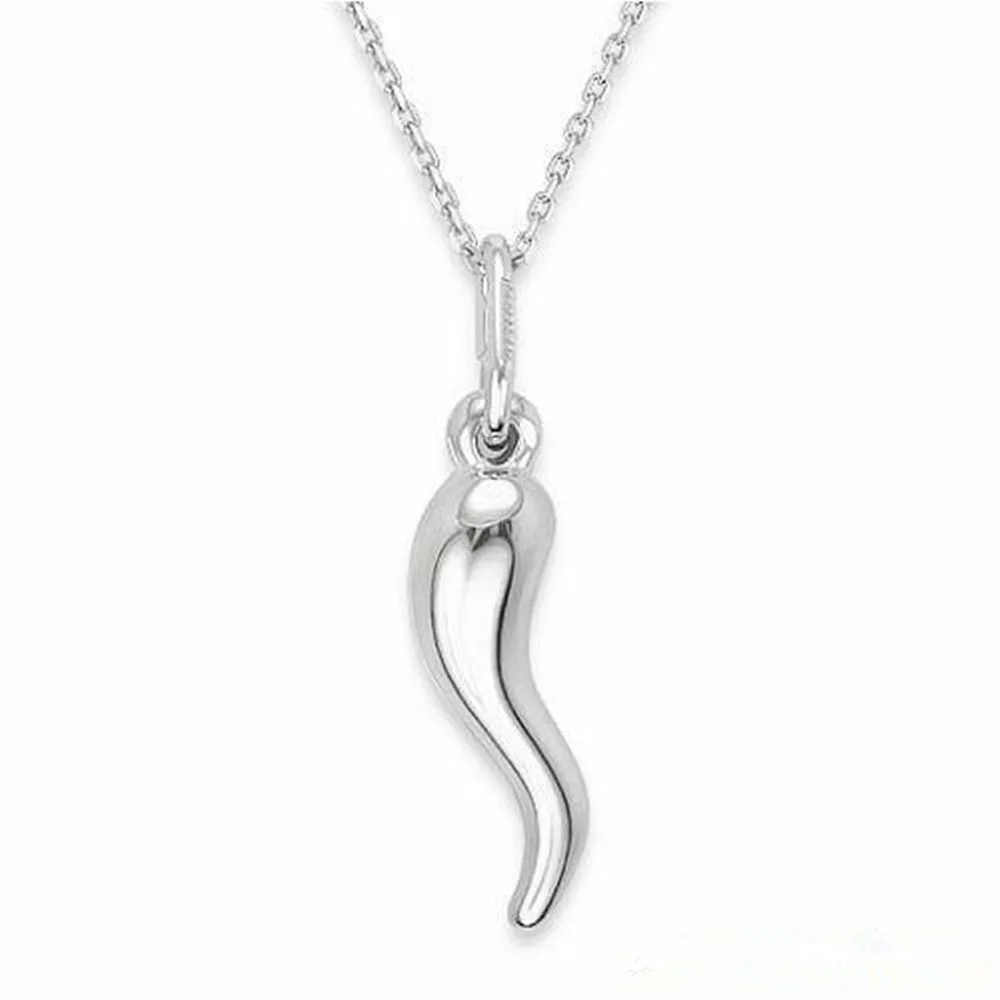 

Metal Gold Silver Plated Amulet Italian Horn Pendant Necklaces Lucky Jewelry