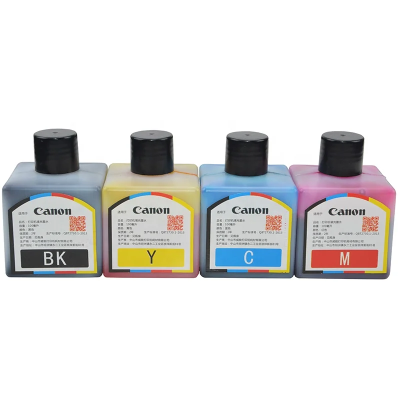 
Wholesale 1000ml 500ml 250ml 100ml refill ink for HP Canon Brother printer dye ink 