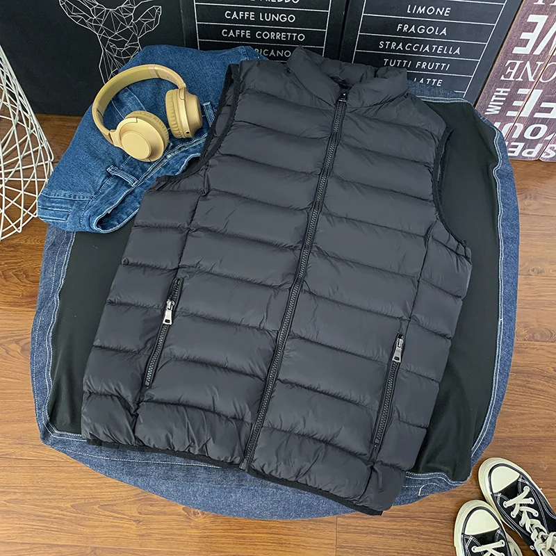 

Autumn winter trend waistcoat men's wearing sleeveless large jacket jacket Cotton vest plus size fashion bomber jacket