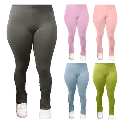 

B54345A Europe women fashion new pure color casual pleated pants, Shown