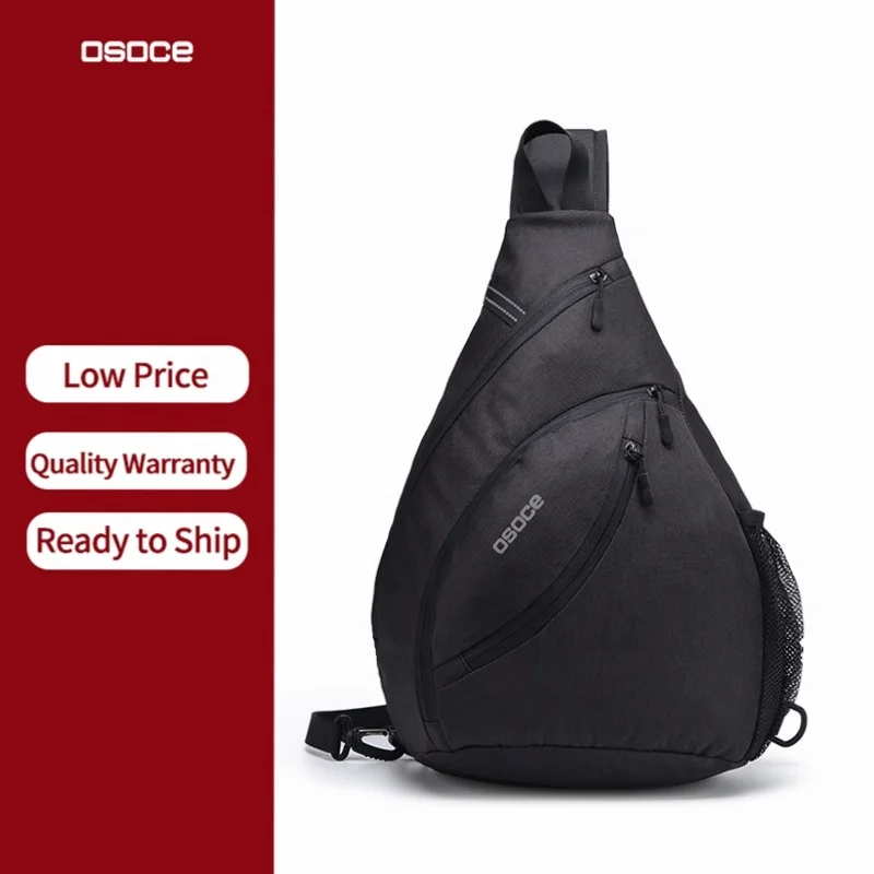 

OSOCE B11 Unisex Mini Shoulder Crossbody Backpack Pack Kid Back Designer Fashion Kids Cross Sling Cross-Body Bags For Men, Black or customize