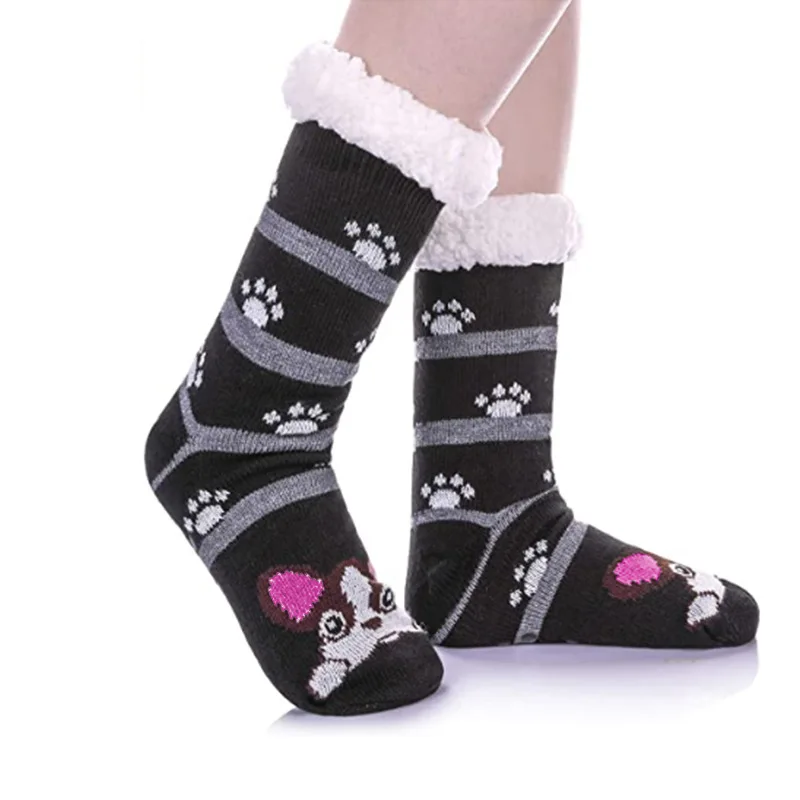 

2020 new warm cozy thermal warm women fuzzy terry towelling fluffy socks