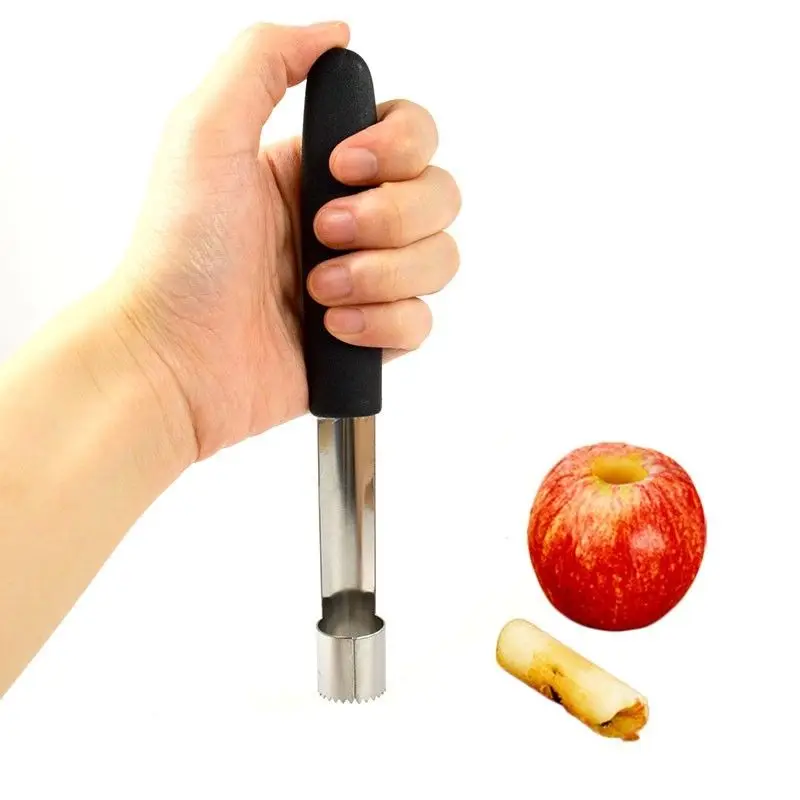 

Fruit Core Seed Remover Apple Corer Pitter Pear Bell Twist Pepper Remove Pit Kitchen Tool Gadget, As photo