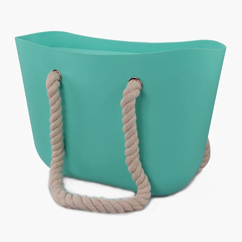 

Waterproof Washable Tip Proof Durable Open Tote Beach Boat Sports Eva Beach Bag EVA Women Shopping Silicone Bogg Bag Y16014, Customized color