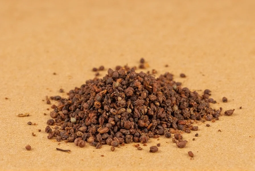Close-up of whole cloves showing nail shape and reddish-brown color