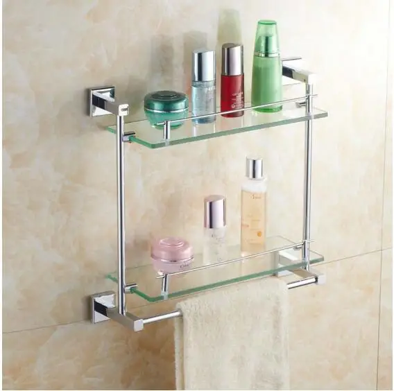 product high quality square brass bathroom accessories set-2