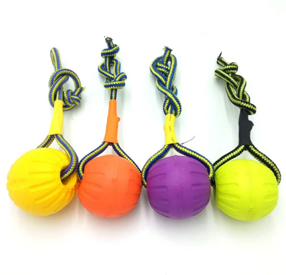 

Custom Dog Toy Bolas Juguetes Wooden Tree Post Office Jumping Nunbell Pet Luncher Dental Chew Toys Turkey Feeding Natural, Picture
