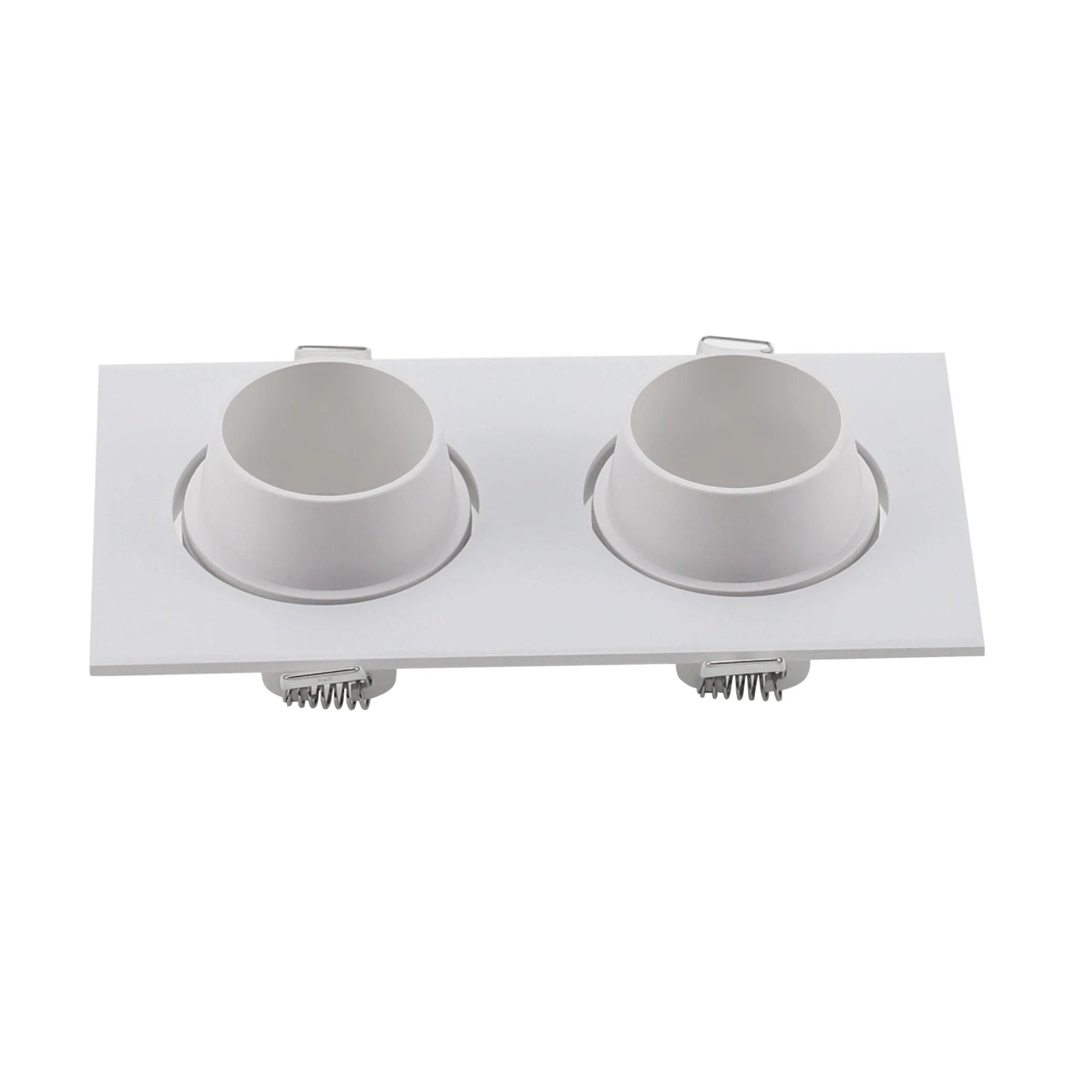 1 2 3 head Anti Glare spot down light housing  Led Recessed Ceiling light GU10 MR16 adjustable Lamp frame