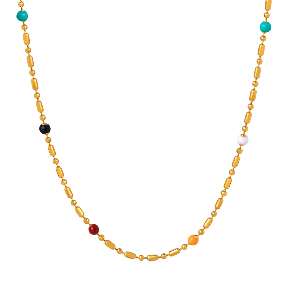 Wholesale Low Price and High Quality Fashionable Stainless Steel Jewelry 18K Gold Pendant Necklace Filled 316L Charm Necklaces