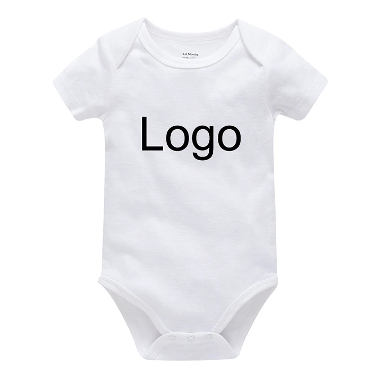 

Infant Onesie 100% Cotton Custom Logo Printing Plain Blank Baby Boys' Clothing Rompers, Customized color