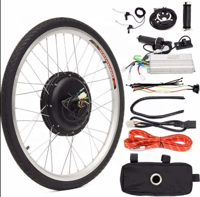 

26 inch CE 48V 1000W wonderful electric bicycle conversion kit e-bike kit with LCD, Black+silver