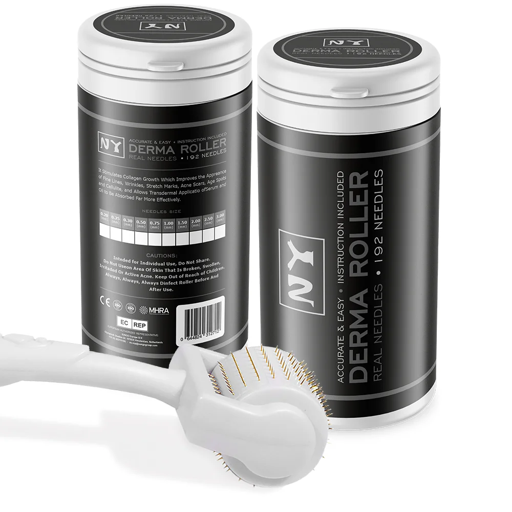 

Derma Roller 192 Real Needle Produced by NY ISO13485/CE Approved Dermaroller Supplier You Design the Color and Figure LOW MOQ, White
