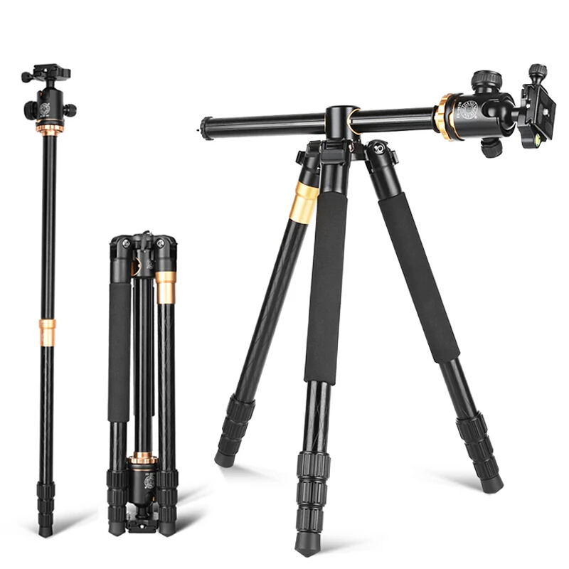 

61.4 inch Q999H Pro Horizontal Center Column stand Professional Aluminum Tripod Monopod for Digital Video DSLR Camera tripod