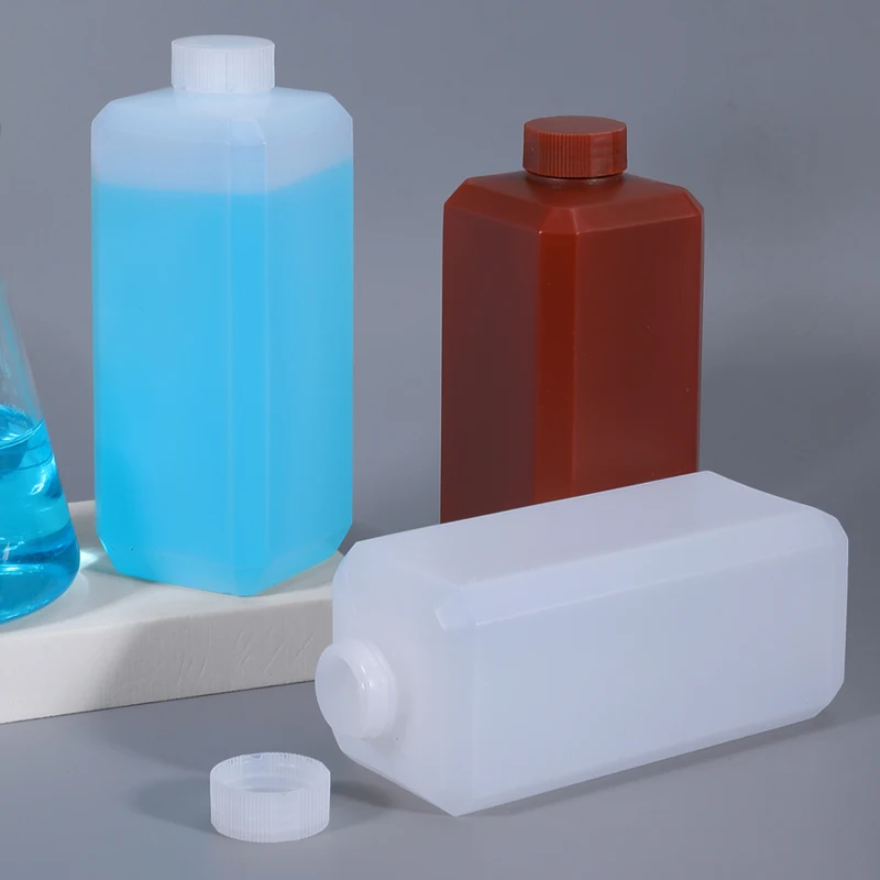 Liquid Sample Bottle 20g 30g 40g 60g 100g 500g Square Thickened Plastic Container Super Sealed