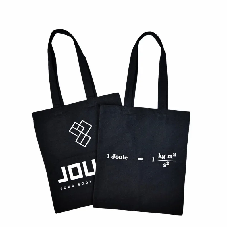 

100% organic 10oz 16oz heavy duty black natural cotton canvas tote bag, Customized color