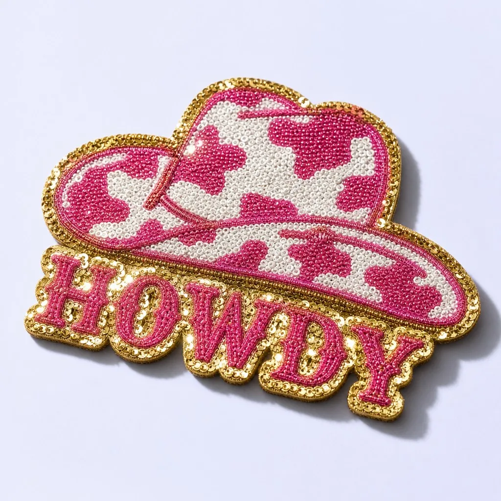 Cowboy Hat & HOWDY Graphic Patch