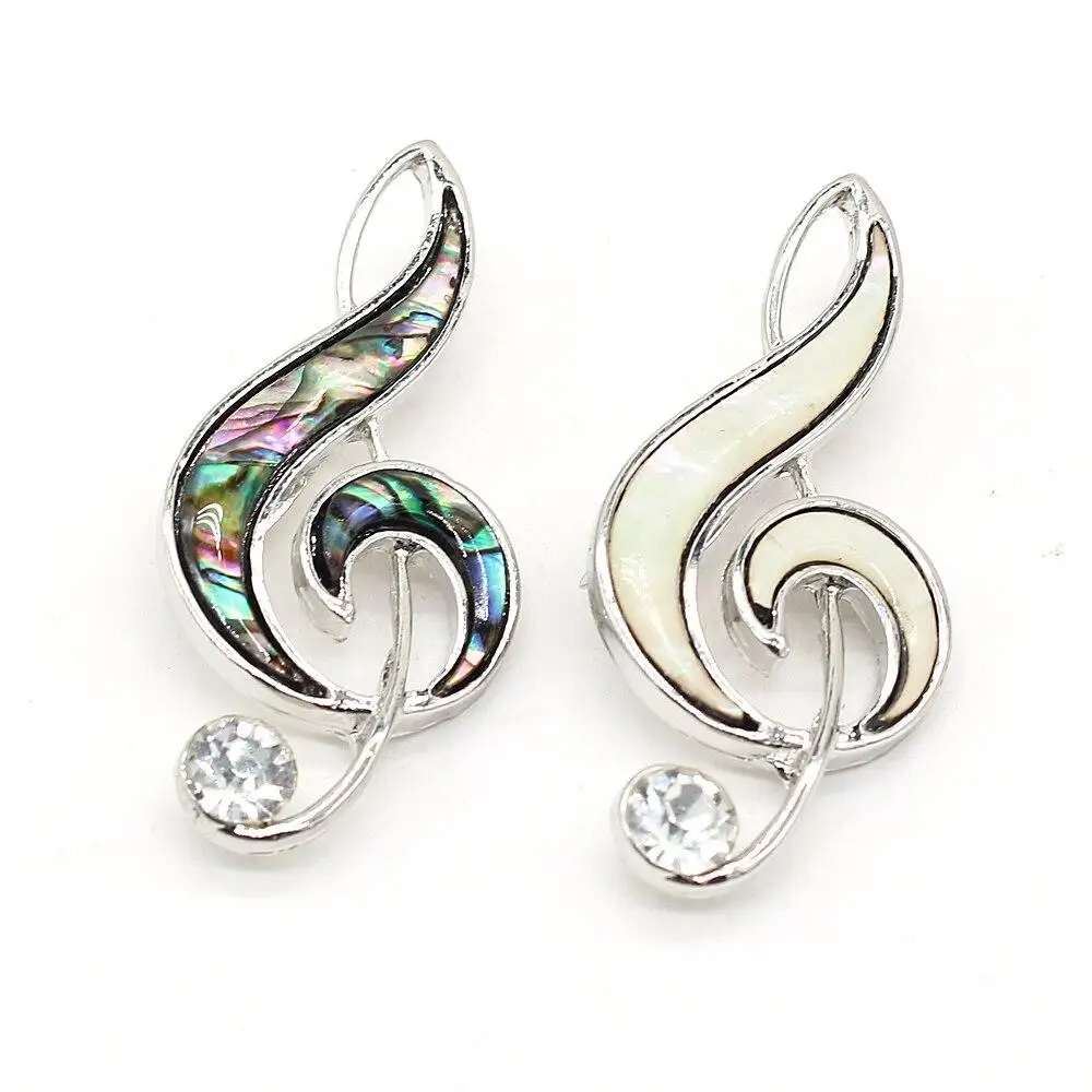 

Hot Sell Creativity Musical note Abalone shell Music Symbol Design Brooch Pendant Jewelry