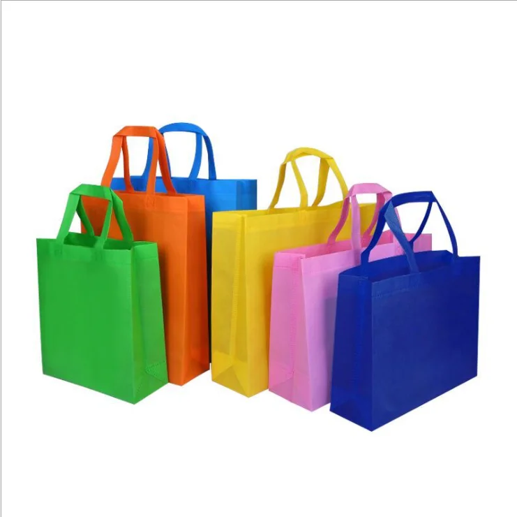 

RTS in stock spot custom Print Eco Reusable Supermarket Grocery Promotion Shopping Non Woven Carry Fabric Tote cloth bag