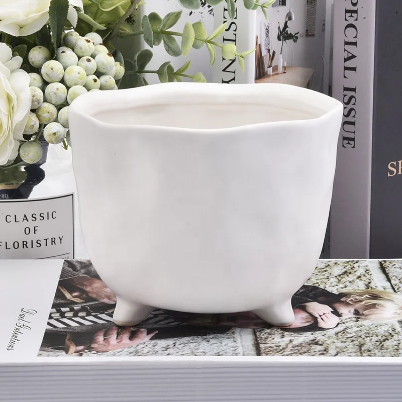 Standing white tea light candle jar home decoration