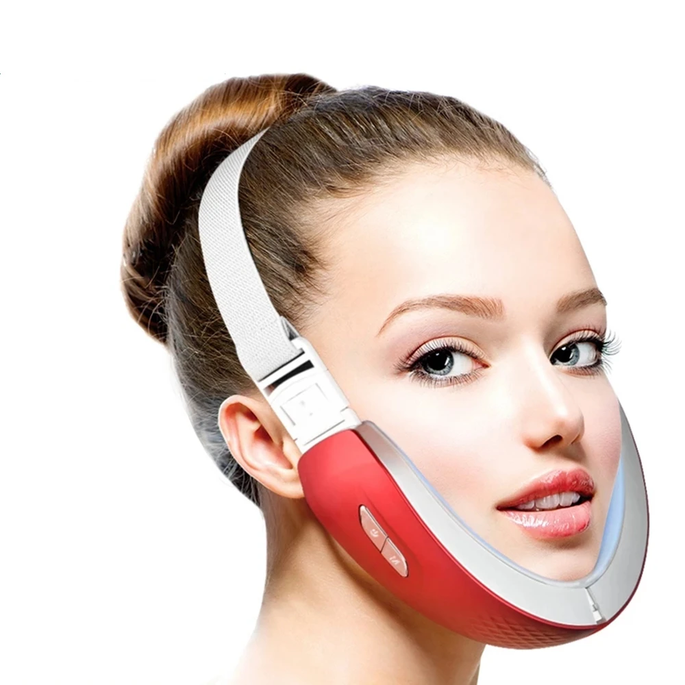 

Electronic Led Light V-Face Shaping Face Massager Tightening Reduce Double Chin V face lifting chin v line up lift belt