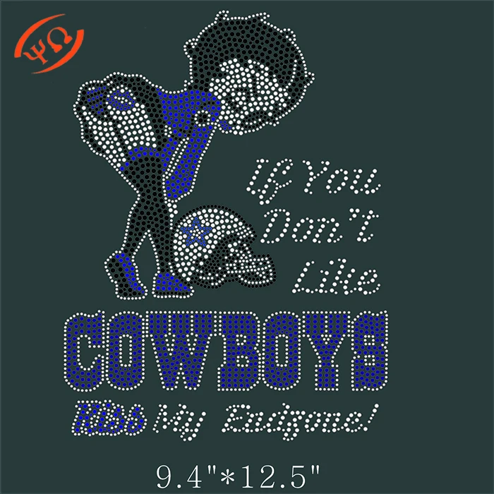 

Bling T shirt Dallas cowboys helmet Rhinestone Transfer Iron on, As demands