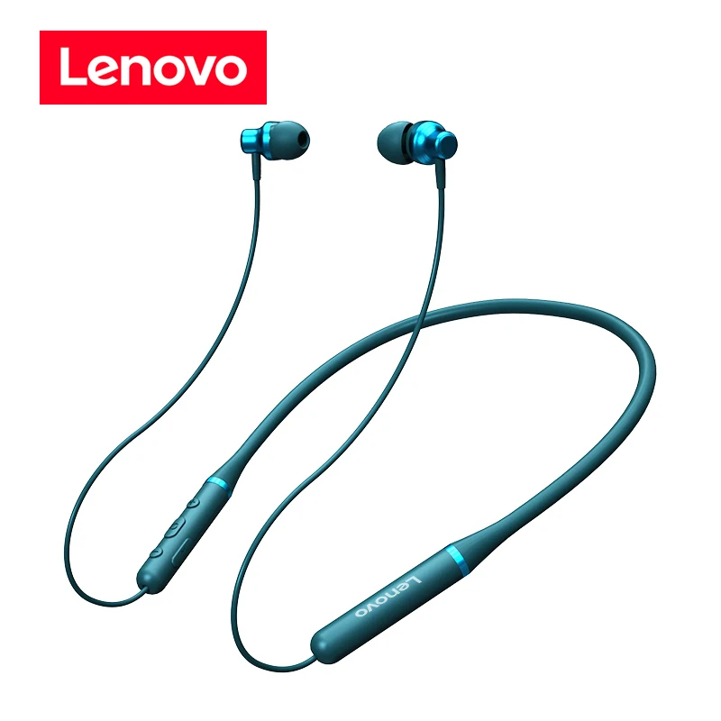 

Original Lenovo Earphone XE05 Neckband Sport Earphone IPX5 Waterproof Wireless Headset Earphones Earbuds Earpiece Auricular, Green red white