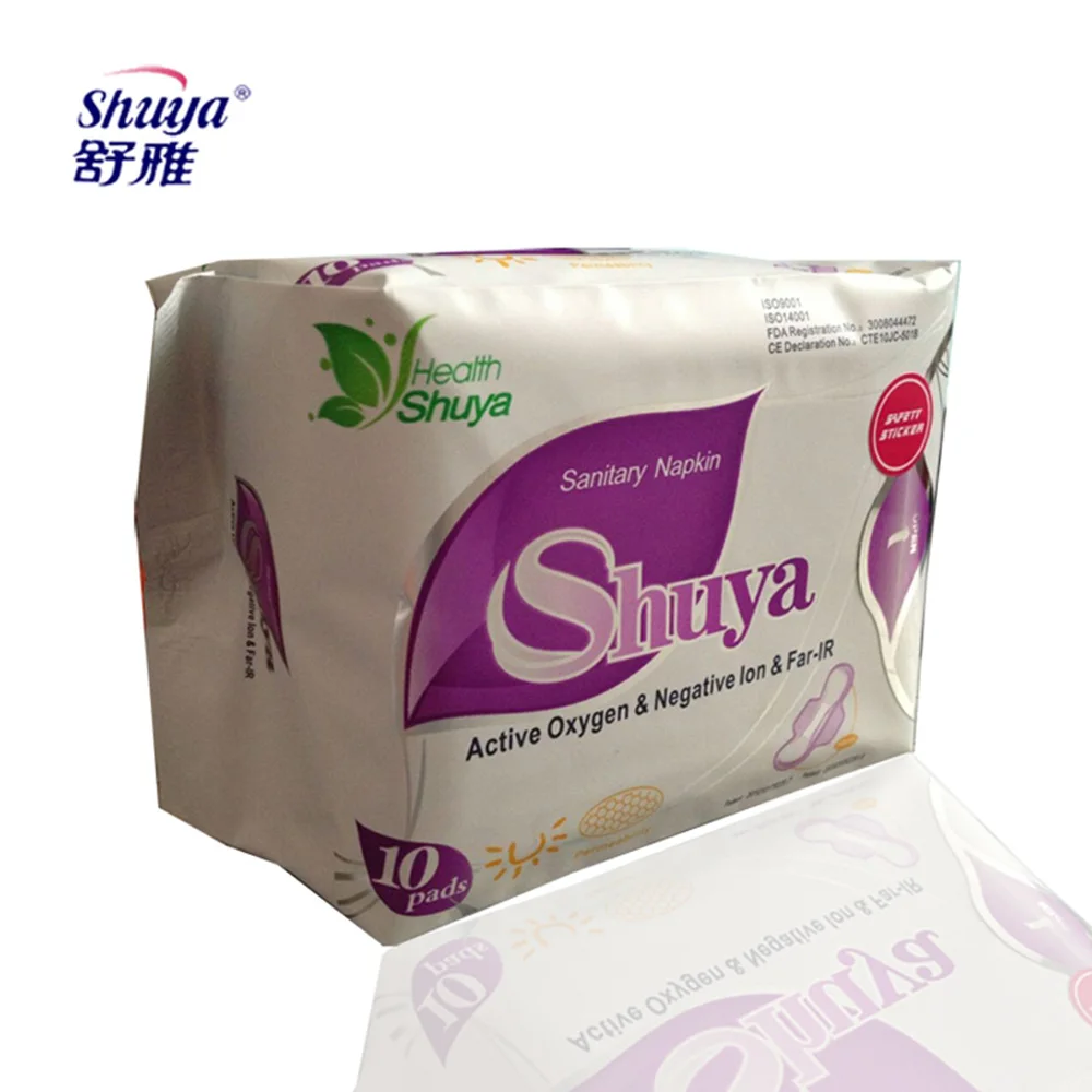 

Natural Feminine Hygiene Products Shuya Anion Sanitary Napkin pad