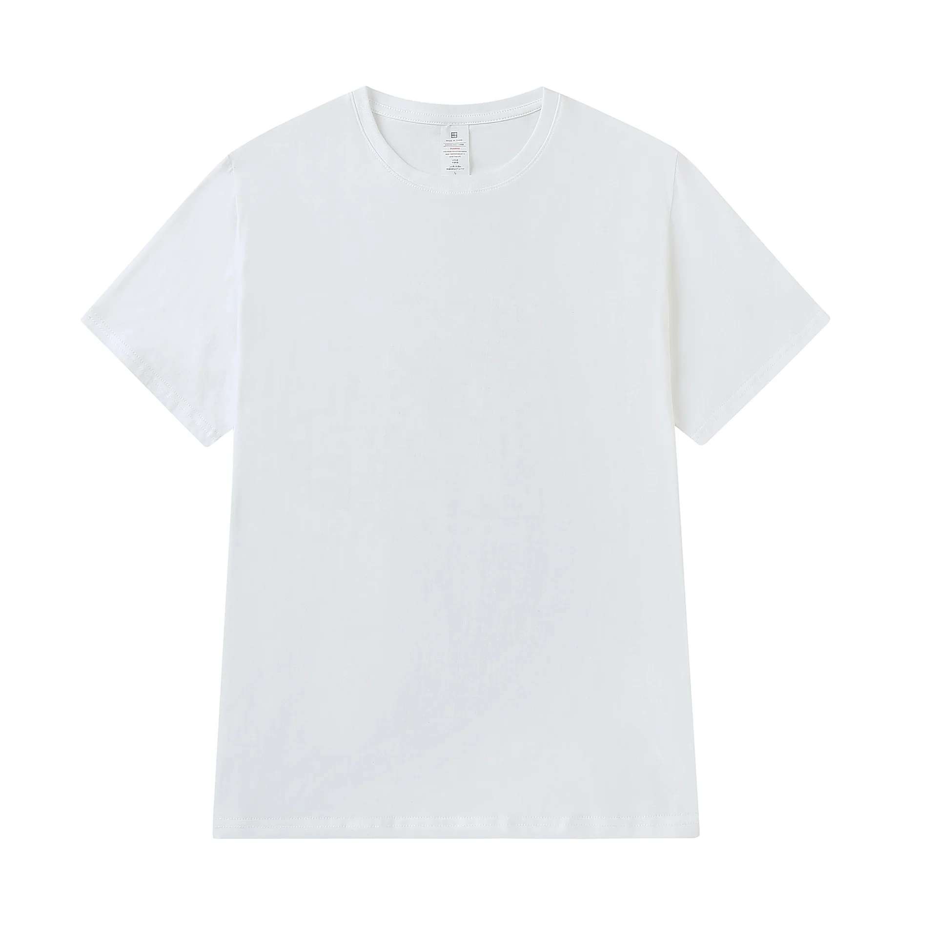 

Europe America White 100% Cotton T Shirt Men Women Custom Multi Color Short Sleeve Blank T Shirt