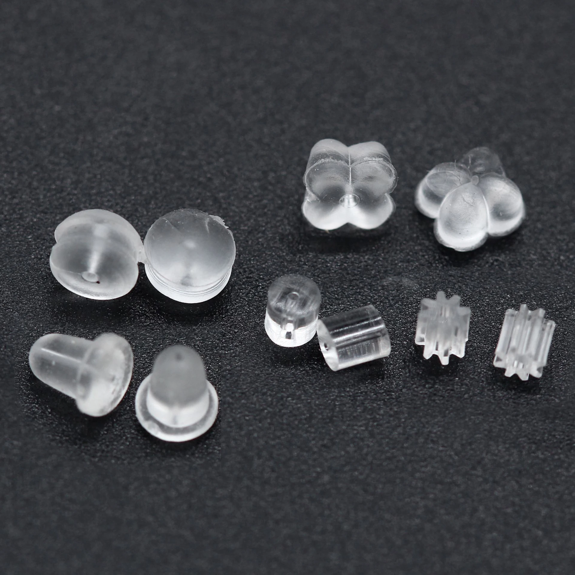 

Wholesale Many Shapes Transparent Silica Gel Earplug Earring Back Stopper for Earrings Making