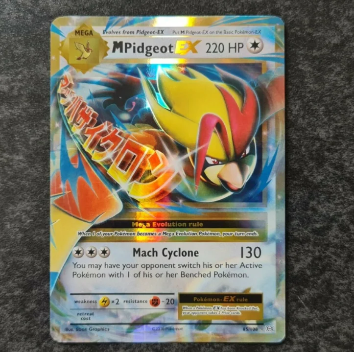 

Free Postage Original MEGA M PIDGEOT EX 65/108 XY Evolutions Ultra Rare Pokemon Card Mint English, Colorful