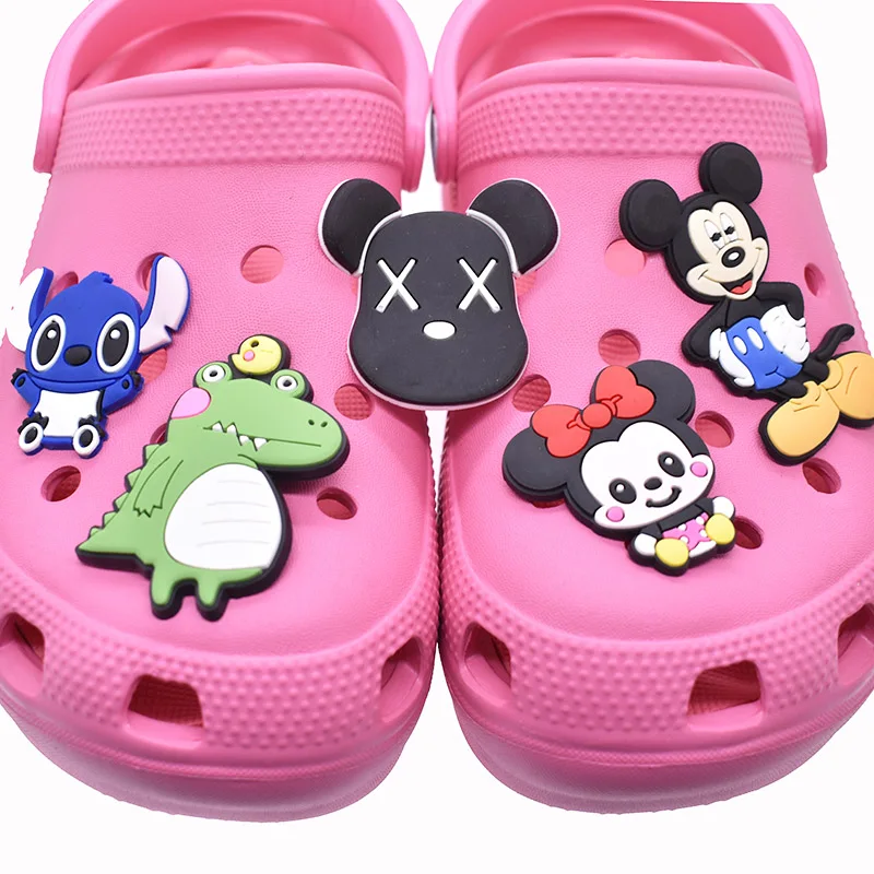 

Big Size PVC Shoe Charms DIY Sandals Colorful Wholesale Cartoon Croc Shoe Charms for Clog Shoes, As pictures shown