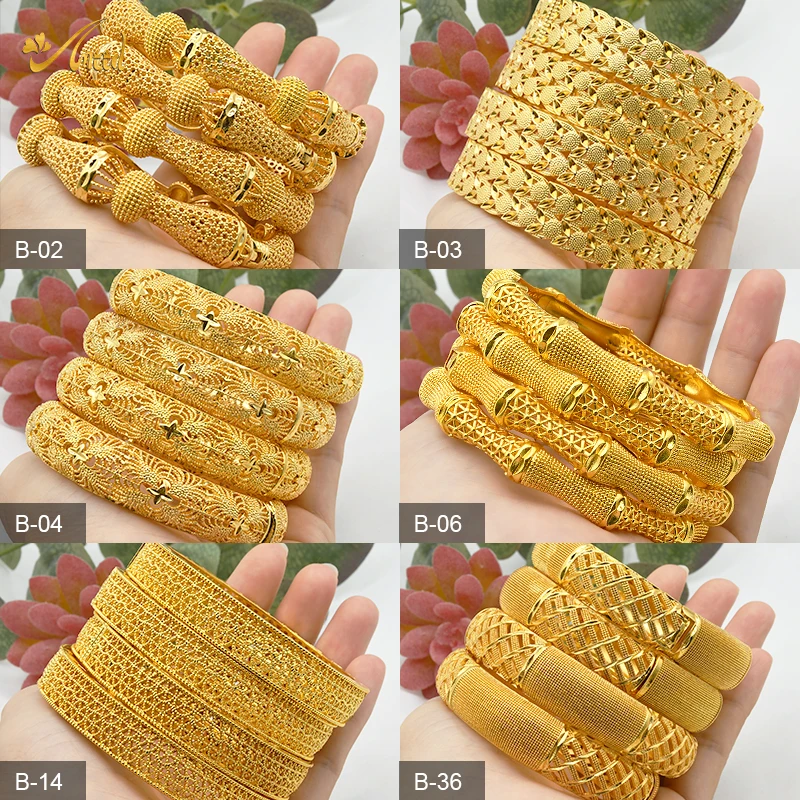 

Palestine Highquality Mom Gift Indien Brass Bangke High Quality Brazilian Gold Bulky Pure Copper Gold Jewelry Bracelet Sets