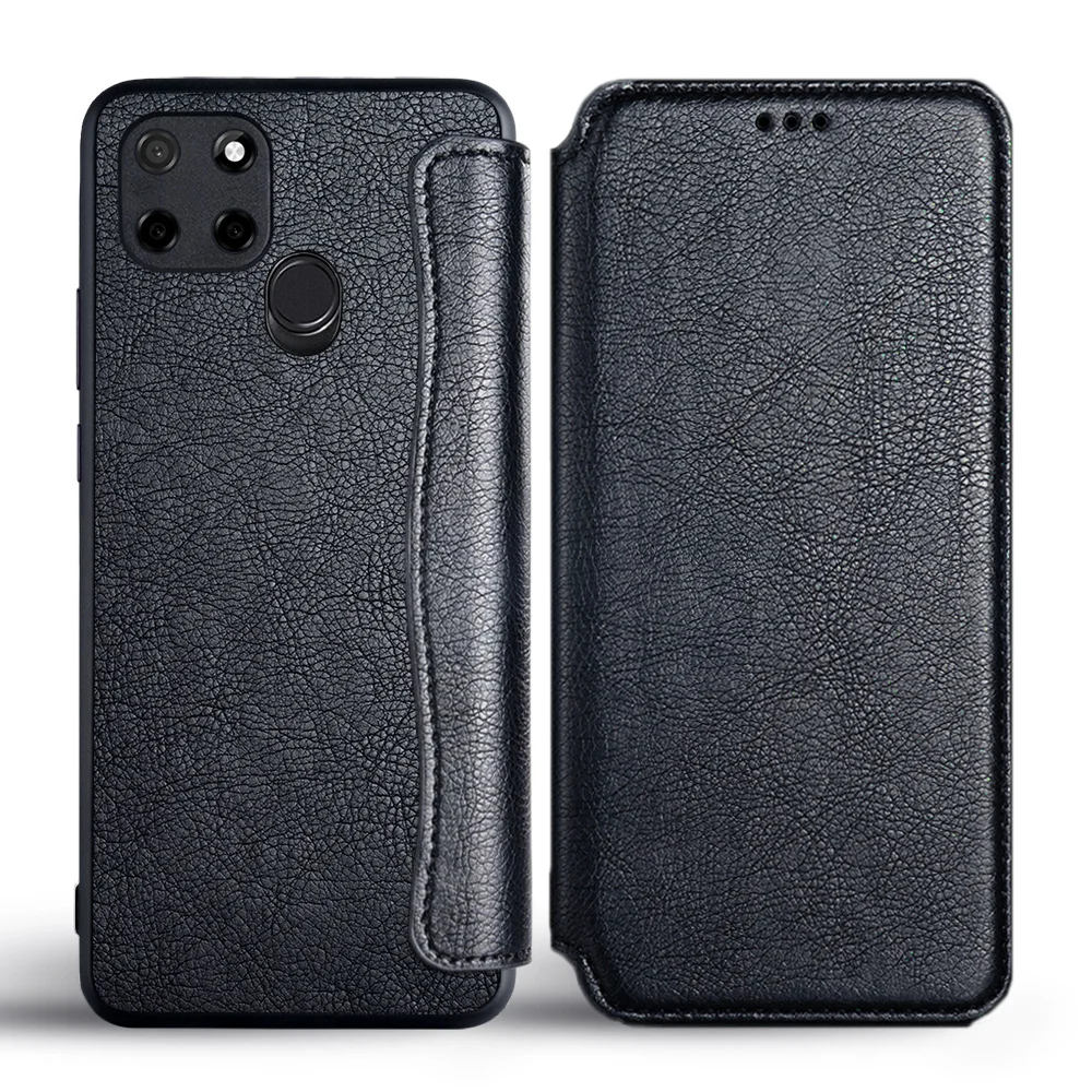 

Case for OPPO Realme C11 C12 C15 Flip Cover High Grade PU Leather with Card Slot No Magnet for Realme C11 C12 C15 Case Funda