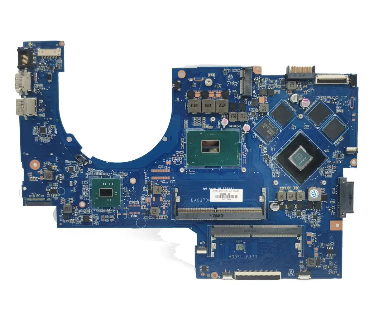 

DAG37DMBAD0 motherboard For hp Omen 17-AB 17-W i5/i7 cpu GTX1050 GPU laptop motherboard DAG37DMBAD0 motherboards