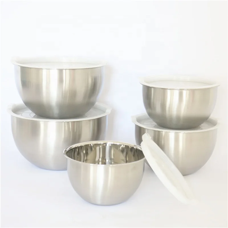 

Metal thicken serving preservation stainless steel washing basin deep mixing bowl with lip