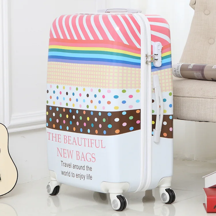 

Kids Cute Traveling Custom Children Hard Shell Kids Luggage printed with Pink letter pattern suitcase for girls, Black,red,blue,pink,green